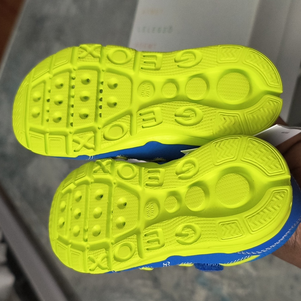 Geox Toddler Size US 8/ EU 24 boys Sneaker, ROYAL-LIME - Picture 4 of 4